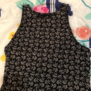 Cropped, High Neck Tank Top